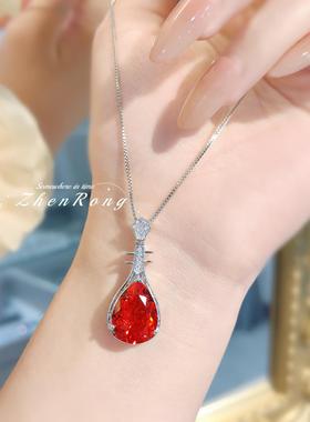 新中式国风带棉祖母绿吊坠镶嵌