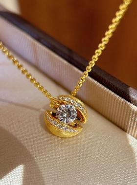 时尚轻奢悬浮镶嵌拉丝工艺锆石