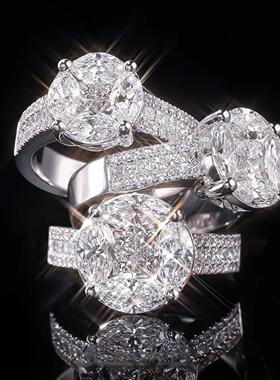 重工无边镶工艺拼接公主正方形