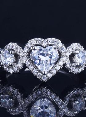 网红新款小众设计心形戒指ins风