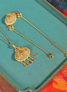 花开宝贵和田玉手链女古法民族风