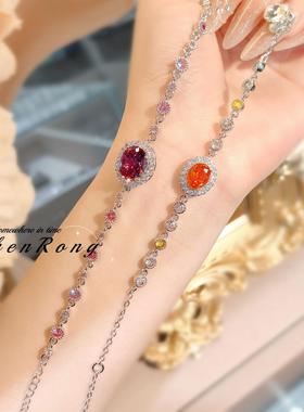 幻彩流光精工高碳钻干枯玫瑰手链