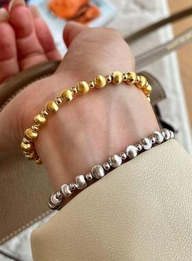 法式复古美拉德风镭射猫眼手链