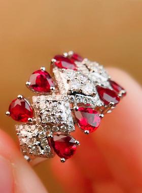 小红书高端珠宝同款仿真鸽血