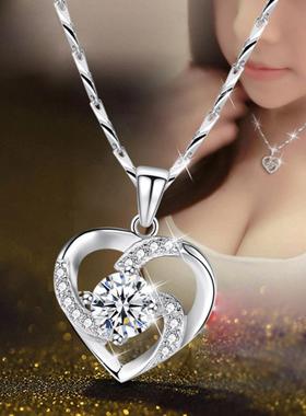 臻荣新款锁骨日韩版心形吊坠镀