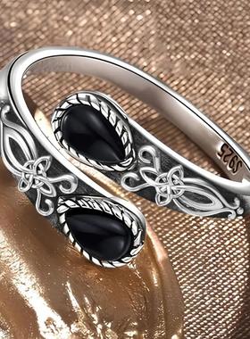 爆款波西米亚复古黑玛瑙勺子