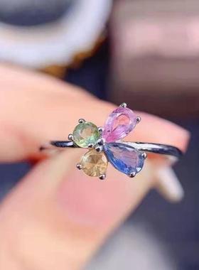 新款引流福利品彩色碧玺戒指