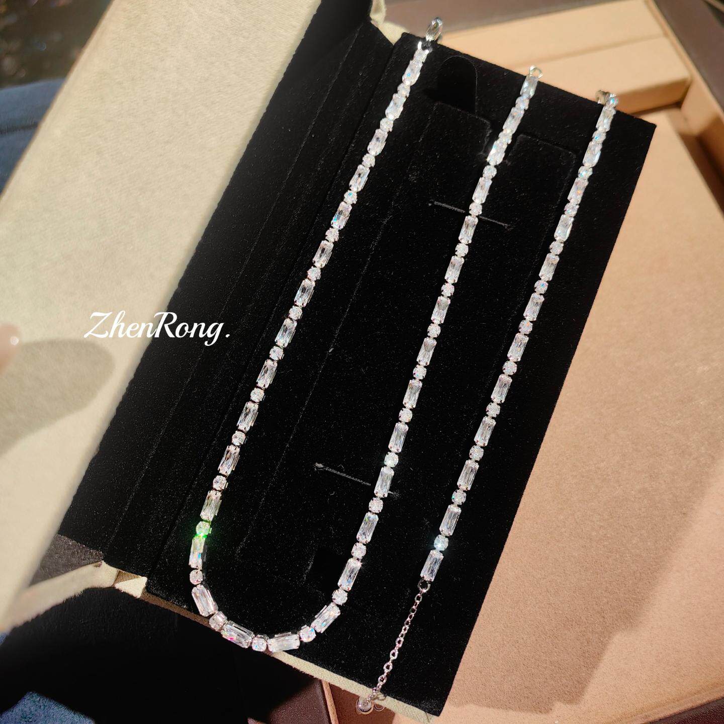 满天星手链众设计简约高级感抽拉可调chocker短款颈链项链锁骨链