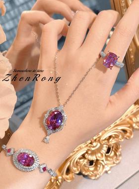 新款气质干枯玫瑰项链吊坠仿