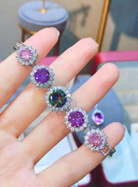 新款超闪八心八箭克拉高碳钻手链