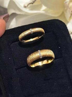 法式轻奢复古戒指布契风缎带拉丝