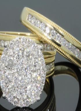 臻荣wish热卖新款微镶满钻戒指