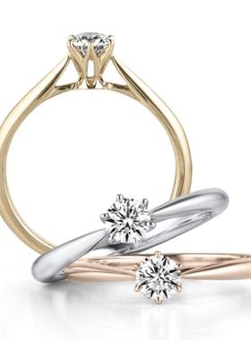 臻荣欧美经典镀18k玫瑰金黄金