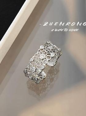 意大利织纹雕金珠罗纱工艺蕾丝