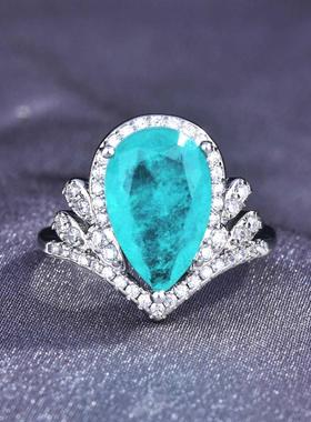 网红爆款奢华皇冠高碳钻水滴形