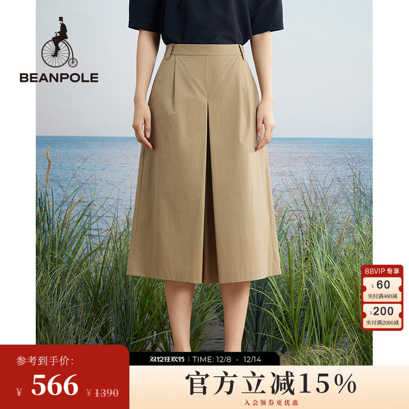 变形设计款7分裙裤BEANPOLE滨波