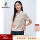 BEANPOLE滨波 POLO衫 女士休闲简约风米色撞色文艺风时尚 气质短袖