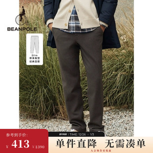 修身 男士 版 BEANPOLE滨波 TR千鸟格SLIM高弹休闲裤 型