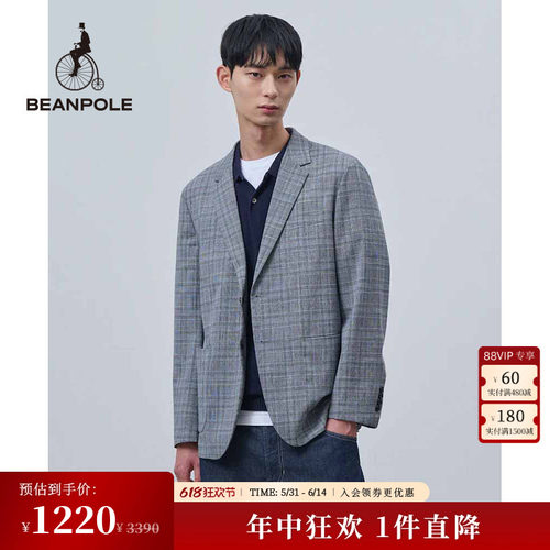 BEANPOLE滨波商务优雅格纹西装