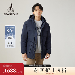 风商务风简约时尚 男多口袋工装 羽绒服外套 BEANPOLE滨波 90%鹅绒