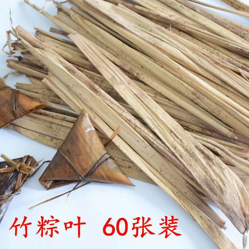 河南传统包粽子叶竹笋叶竹粽叶新鲜干大号粽叶粽叶批发60张免邮