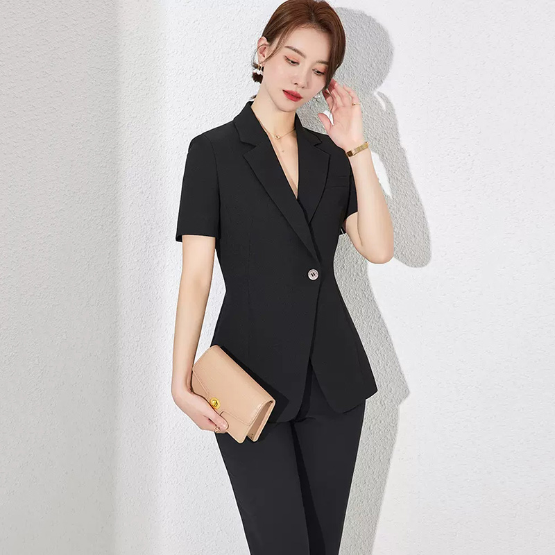 职业套装女气质时尚职业装正装夏韩版高端西服工装小西装工作服薄