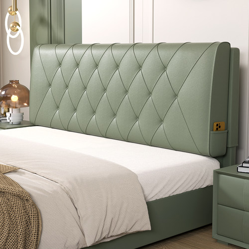 床头靠垫双人大靠背床头罩