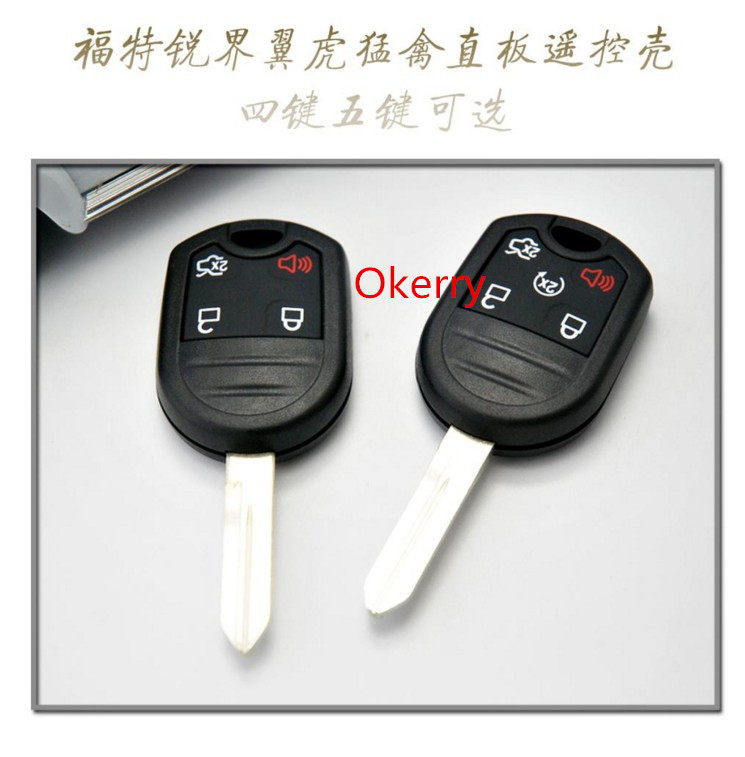 福特猛禽f150直板遥控钥匙外壳福特野马锐界探险者征服者直板钥匙
