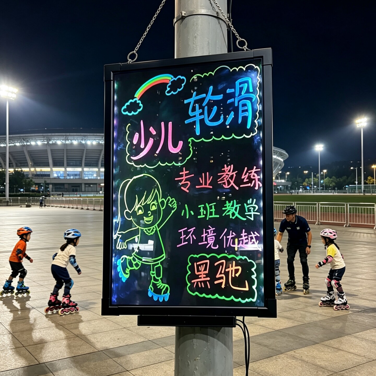 挂式店铺商用发光小黑板摆摊广告展示价格牌餐厅手写菜单价目表