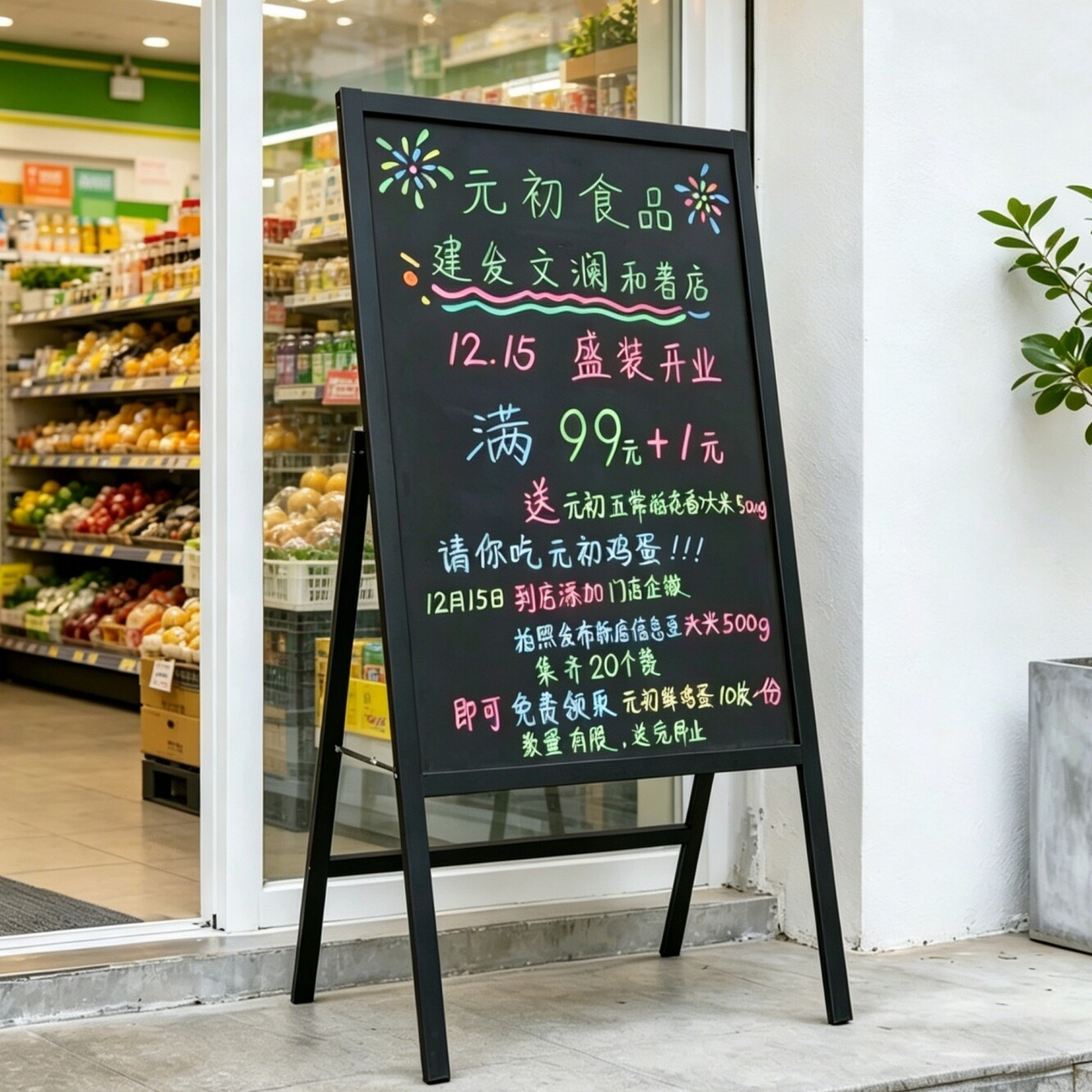 店铺商用支架小黑板餐饮银行手写广告展示牌摆摊发光菜单价格招牌
