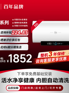 美国瑞美Rheem 活水50-80L自清洁阻垢净肤3300W速热镁棒免更换D11