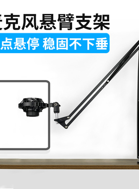 麦克风支架适用得胜pck200/sm18/tak35莱维特240防震架直播悬臂架