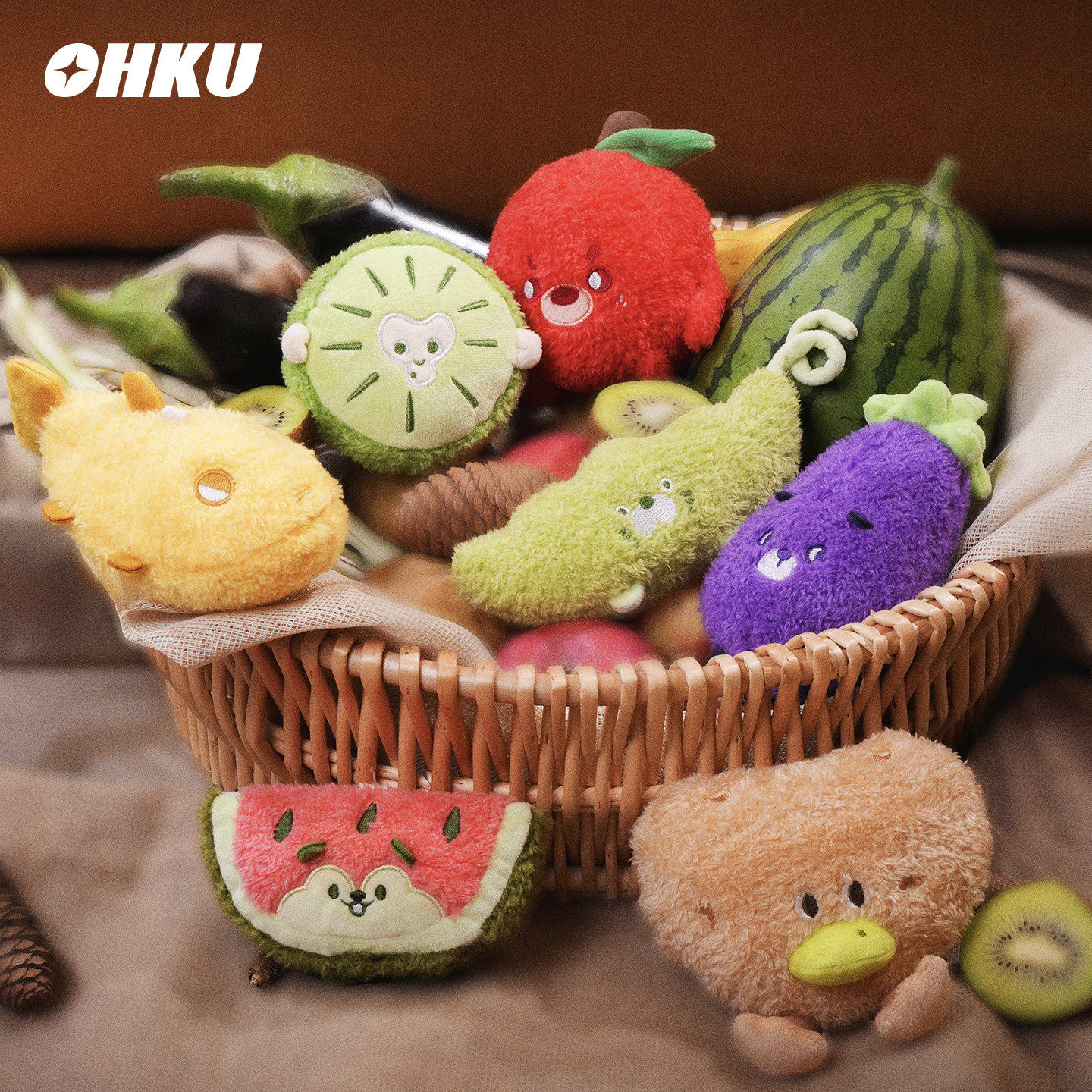 OHKU萌物星球蔬果动物毛绒挂件盲盒新年礼物网红爆款礼品手办公仔,模玩/动漫/周边/娃圈三坑/桌游,潮玩盲盒,淘宝优惠券,粉丝福利购,淘宝优惠卷