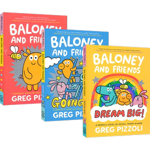Baloney and Friends 巴洛尼和朋友们3册 爆笑故事 全彩漫画 小学英语课外读物 英文原版进口儿童图书