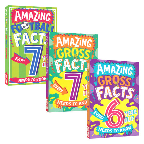 Amazing Football/Gross Facts Every 6/7 Year Old Needs to Know 6-7岁小孩必知的足球事实/冷知识 儿童百科 英文原版进口图书