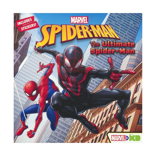 Marvel Spider-Man The Ultimate Spider-Man 漫威蜘蛛侠 儿童英语绘本 图画故事书 动画正版授权 附贴纸 英文原版进口图书