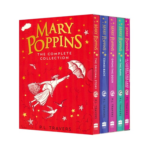 Mary Poppins The Complete Collection 魔法保姆玛丽·波平斯经典系列5册 传世经典 英语章节书 奇幻小说 英文原版进口儿童图书