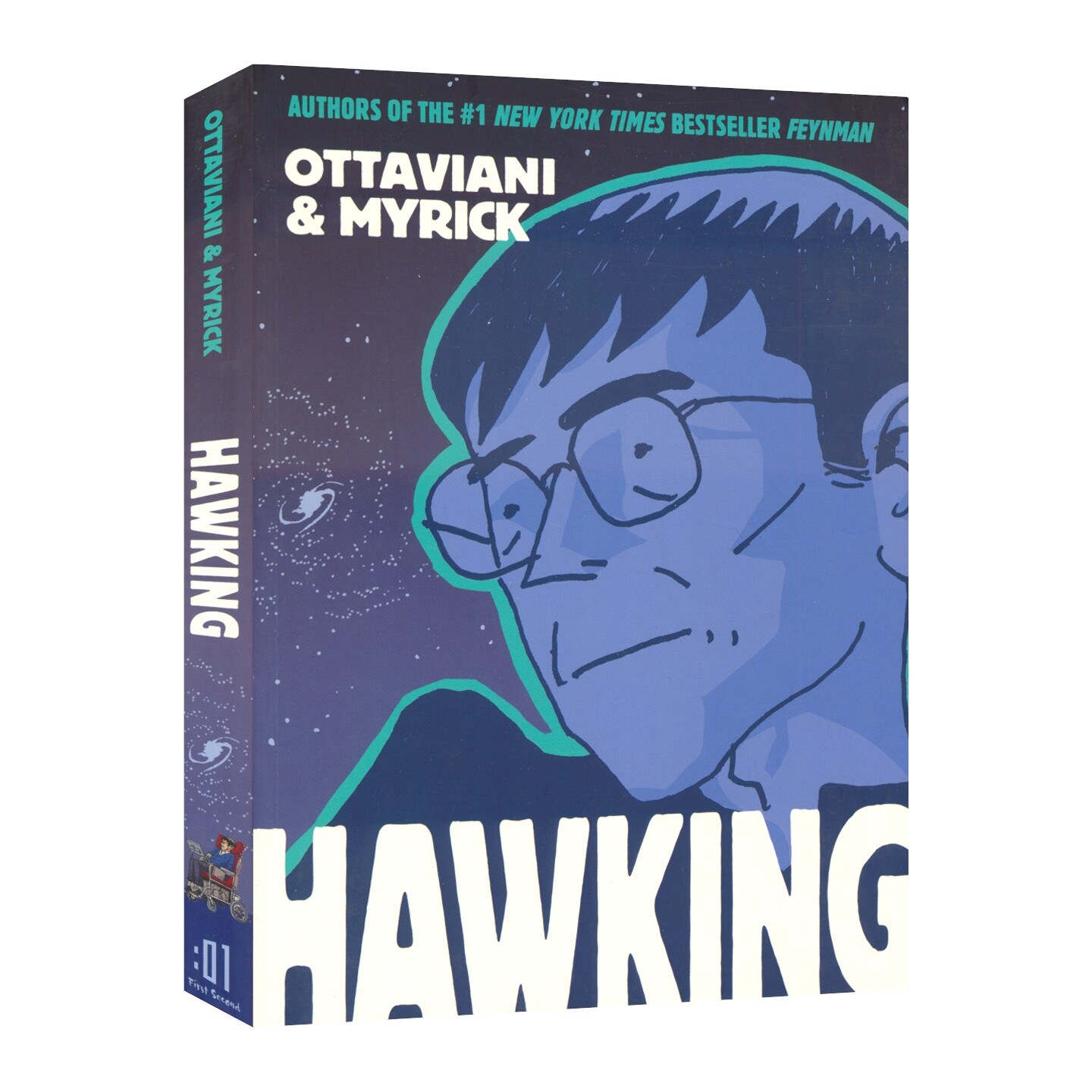 Hawking Graphic Novel 霍金 图像小说 全彩科普名人传记漫画书 青少年英语课外读物 英文原版进口儿童图书