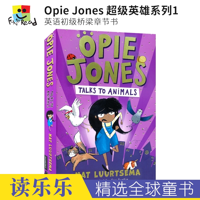 Opie Jones Talks To Animals超级英雄系列1英语初级桥梁章节书搞笑冒险故事小学生英语课外读物英文原版进口儿童图书-封面