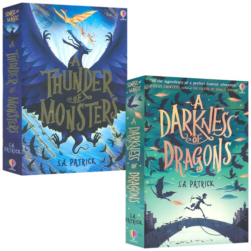 Songs of Magic Series A Darkness of Dragons 魔法之歌1&3 奇幻冒险 章节书 青少年英语课外读物 英文原版进口儿童图书