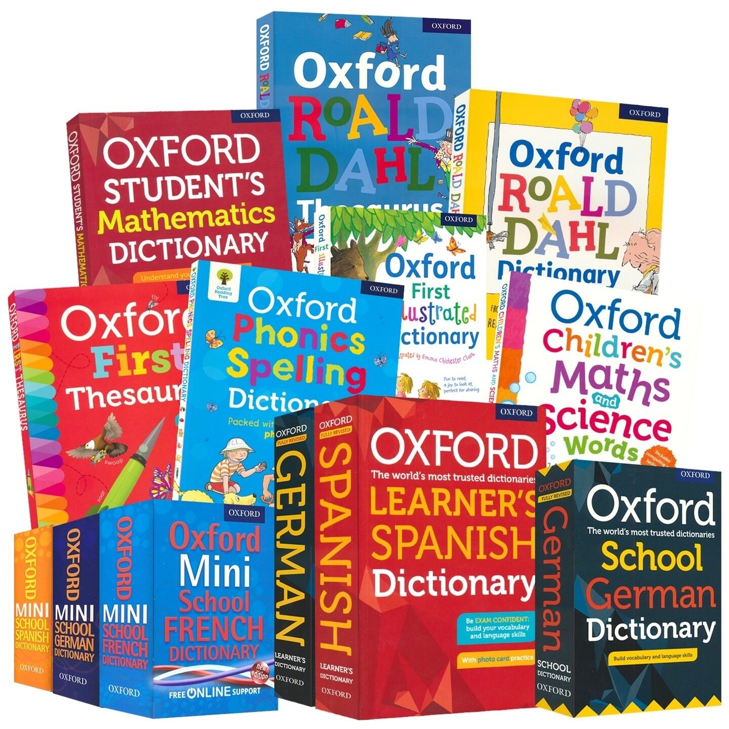 牛津英语词典 Oxford Dictionary Thesaurus Math Science French Spanish German 多语种 数学科学 同义词 英文原版进口教辅