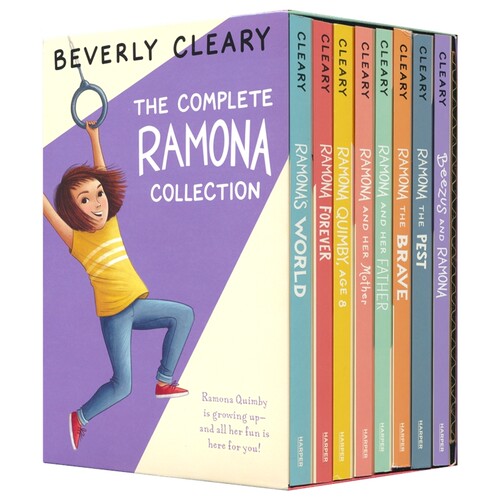 The Complete Ramona Collection 雷梦拉系列8册盒装 纽伯瑞奖 桥梁章节书 青少年成长故事 英语小说读物 英文原版进口儿童图书