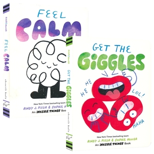 Invisible Things Book Get the Giggles Feel Calm 探索情绪的奇妙之旅 引人发笑 感到平静 情绪管理绘本 英文原版进口儿童图书