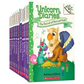 9岁 英文章节书 趣味漫画 学乐大树系列 英文原版 进口图书 独立自主阅读 独角兽日记 Diaries Unicorn