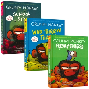 Grumpy Monkey Graphic Novel Collection 暴怒猴漫画版1-3 情绪管理与社交情感学习 小学英语课外读物 英文原版进口儿童图书
