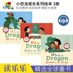 进口图书 英文原版 Stay 情商培养 儿童礼仪教养英语读物 School When Comes Goes Dragon 小恐龙成长绘本 Baby Meets