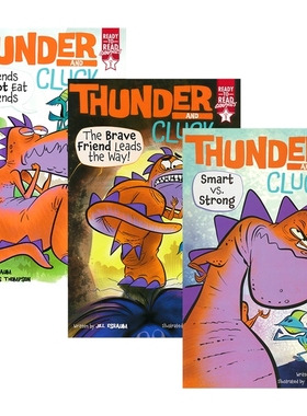 Ready To Read Level 1 Thunder and Cluck Friends Do Not Eat Friends 桑德和克拉克 全彩漫画 分级阅读1级 爆笑漫画 英文原版