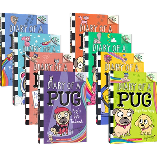 Diary of A Pug 哈巴狗日记13册 学乐大树系列Branches英语全彩桥梁书 Pug Blasts off Pug's Got Talent 英文原版进口儿童图书