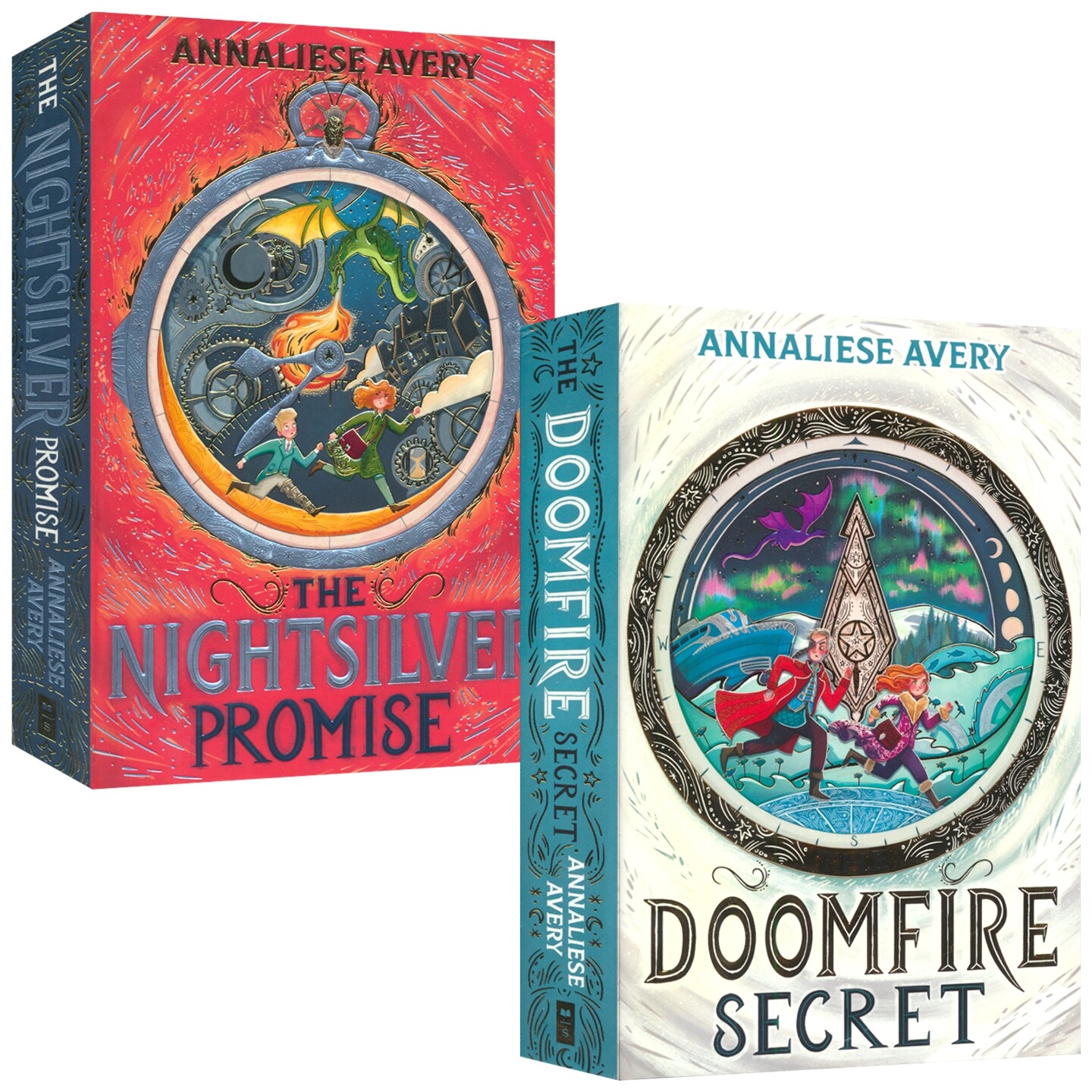 The Nightsilver Promise 夜银系列 英文原版章节小说1-2册 The Doomfire Secret  夜银之约 劫火秘辛 9-12岁儿童中年级奇幻章节书