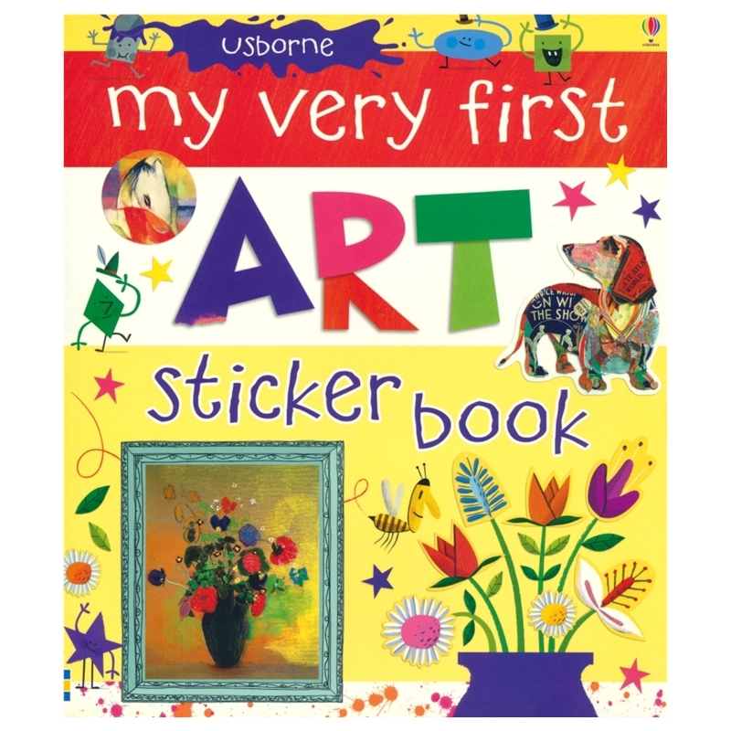 Usborne My Very First Art Sticker Book 尤斯伯恩 艺术故事贴纸书 10页贴纸 绘画艺术启蒙 英文原版进口儿童图书